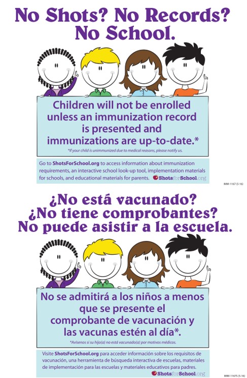 Immunizations requirements