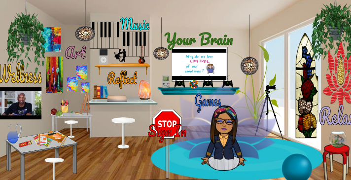 Virtual wellness room